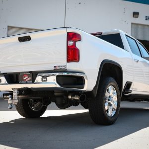 aFe Power Exhaust System Kit, Large Bore HD Diesel Particulate Filter (DPF) Back System, Stainless Steel, Without Muffler – 49-44126-B