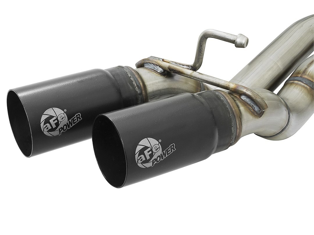 aFe Power Exhaust System Kit, Rebel Cat-Back System, Stainless Steel, With Muffler, 3 Inch Pipe Diameter – 49-46032-B