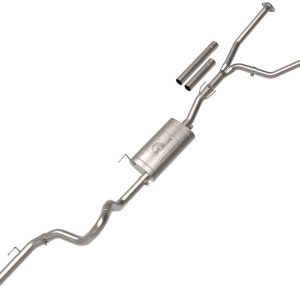 aFe Power Exhaust System Kit, Apollo Gt Cat-Back System, Stainless Steel, With Muffler, 2-1/2 Inch Pipe Diameter – 49-46062