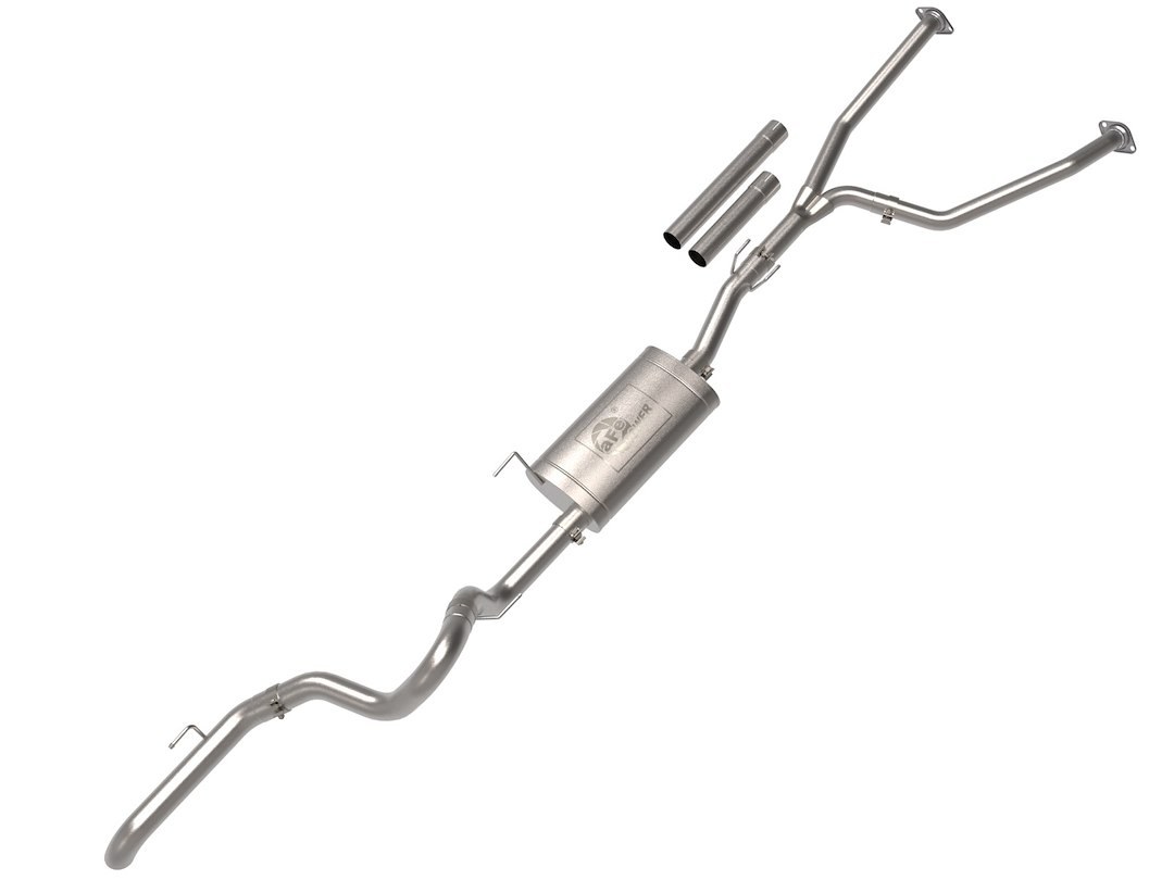 aFe Power Exhaust System Kit, Apollo Gt Cat-Back System, Stainless Steel, With Muffler, 2-1/2 Inch Pipe Diameter – 49-46062