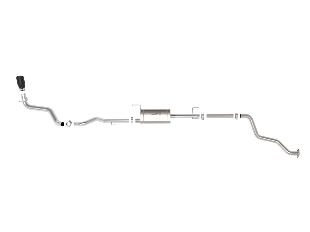 aFe Power Exhaust System Kit, Apollo Gt Cat-Back System, Stainless Steel, With Muffler, 2-1/2 Inch to 3 Inch Pipe Diameter – 49-46071-B