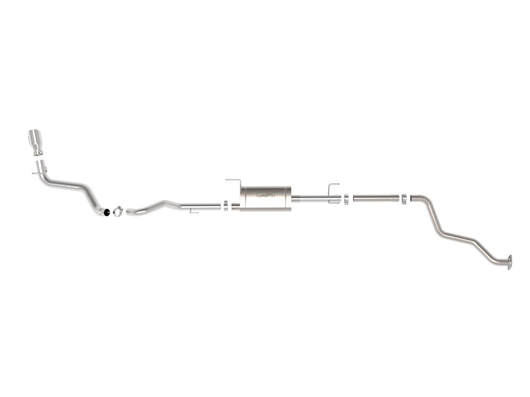 aFe Power Exhaust System Kit, Apollo Gt Cat-Back System, Stainless Steel, With Muffler, 2-1/2 Inch to 3 Inch Pipe Diameter – 49-46071-P