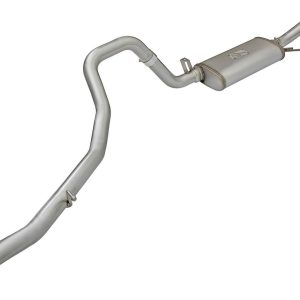 aFe Power Exhaust System Kit, Mach Force Xp Diesel Particulate Filter (DPF) Back System, Stainless Steel, With Muffler – 49-46118