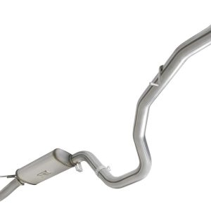 aFe Power Exhaust System Kit, Mach Force Xp Cat Back System, Aluminized Steel, With Muffler, 3 Inch Pipe Diameter – 49-46119