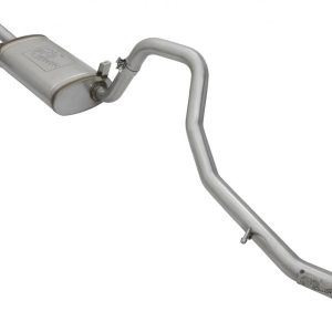aFe Power Exhaust System Kit, Mach Force Xp Cat Back System, Stainless Steel, With Muffler, 2-1/2 Inch Pipe Diameter – 49-46122