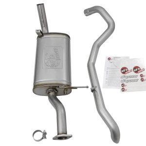 aFe Power Exhaust System Kit, Mach Force Xp Cat Back System, Stainless Steel, With Muffler, 2-1/2 Inch Pipe Diameter – 49-46122