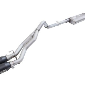 aFe Power Exhaust System Kit, Rebel Cat-Back System, Stainless Steel, With Muffler, 2-1/2 Inch Pipe Diameter – 49-48054-B