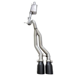 aFe Power Exhaust System Kit, Rebel Cat-Back System, Stainless Steel, With Muffler, 2-1/2 Inch Pipe Diameter – 49-48054-B