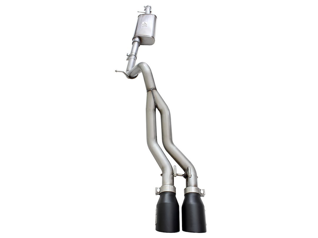 aFe Power Exhaust System Kit, Rebel Cat-Back System, Stainless Steel, With Muffler, 2-1/2 Inch Pipe Diameter – 49-48054-B