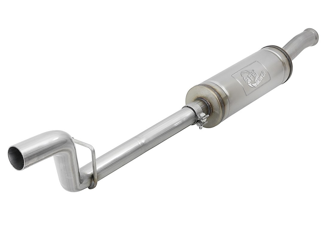 aFe Power Exhaust Pipe Intermediate, Mach Force Xp, Stainless Steel, With Muffler, 2-1/2 Inch Pipe Diameter – 49-48064