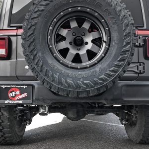 aFe Power Exhaust System Kit, Mach Force Xp Cat Back System, Stainless Steel, With Muffler, 2-1/2 Inch Pipe Diameter – 49-48065-1P
