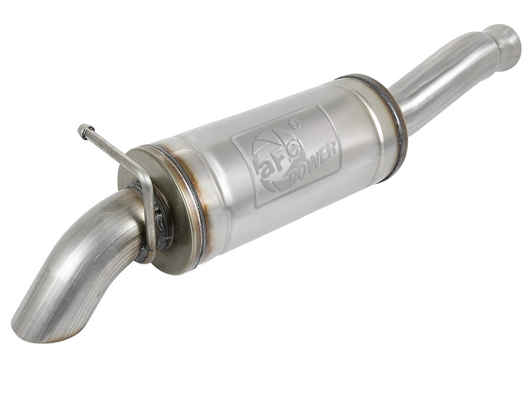 aFe Power Exhaust System Kit, Rock Basher Cat Back System, Stainless Steel, With Muffler, 3 Inch Pipe Diameter – 49-48074