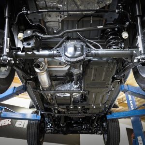 aFe Power Exhaust System Kit, Rock Basher Cat Back System, Stainless Steel, With Muffler, 3 Inch Pipe Diameter – 49-48074