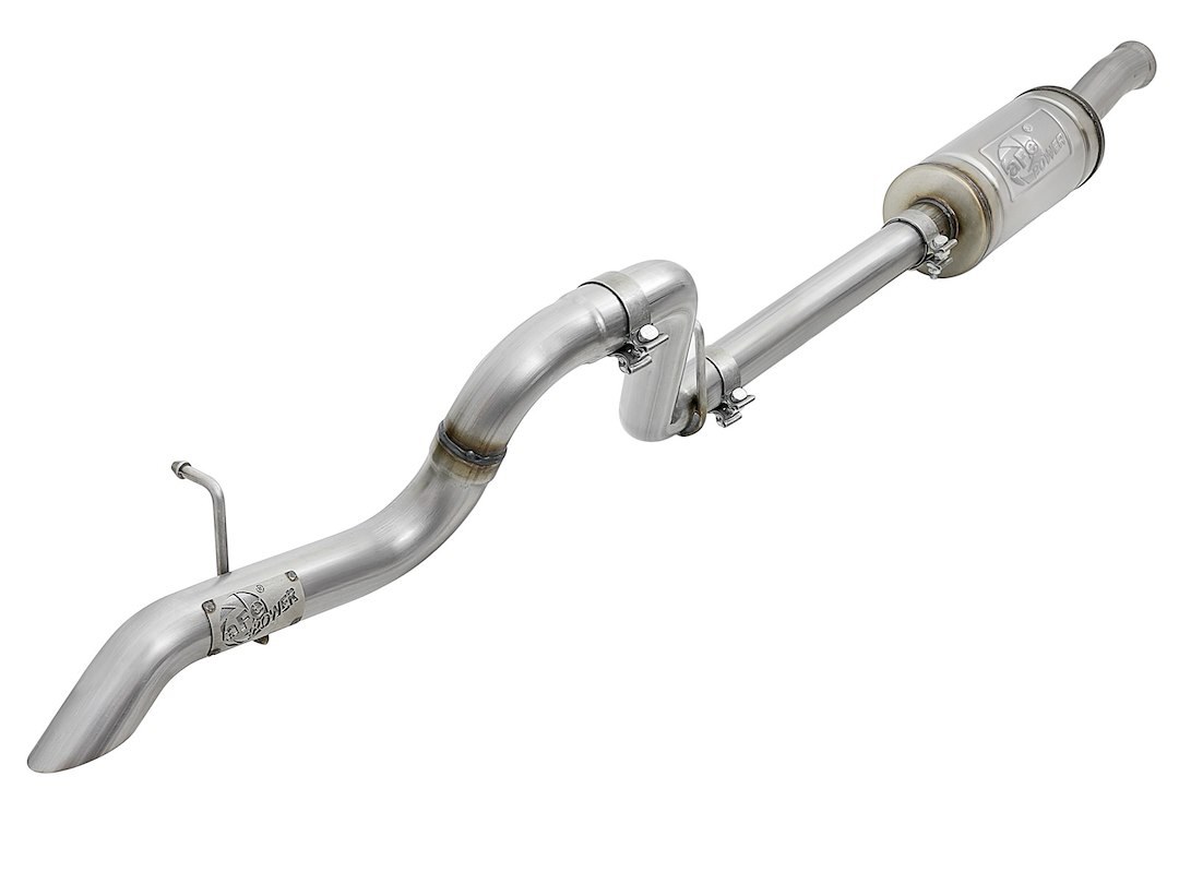 aFe Power Exhaust System Kit, Mach Force Xp Cat Back System, Stainless Steel, With 14 Inch Mufflers, 2-1/2 Inch Pipe Diameter – 49-48075
