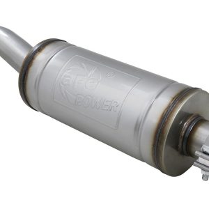 aFe Power Exhaust System Kit, Mach Force Xp Cat Back System, Stainless Steel, With 14 Inch Mufflers, 2-1/2 Inch Pipe Diameter – 49-48075
