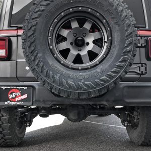 aFe Power Exhaust System Kit, Mach Force Xp Cat Back System, Stainless Steel, With 14 Inch Muffler, 2-1/2 Inch Pipe Diameter – 49-48075-B