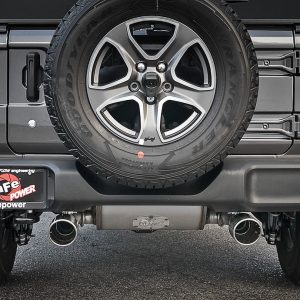 aFe Power Exhaust System Kit, Rebel Cat-Back System, 304 Stainless Steel, With Mufflers, 2-1/2 Inch Pipe Diameter – 49-48076-P