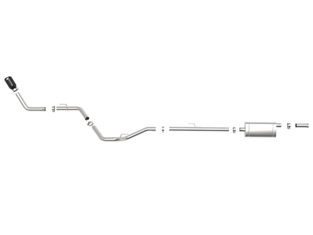 aFe Power Exhaust System Kit, Apollo Gt Cat-Back System, Stainless Steel, With Muffler, 2-1/2 Inch Pipe Diameter – 49-48089-B
