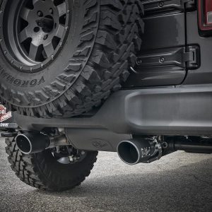 aFe Power Exhaust System Kit, Rebel Cat-Back System, 409 Stainless Steel, With Muffler, 3 Inch to 2-1/2 Inch Pipe Diameter – 49-48096-B