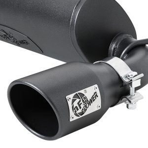 aFe Power Exhaust System Kit, Rebel Cat-Back System, 409 Stainless Steel, With Muffler, 3 Inch to 2-1/2 Inch Pipe Diameter – 49-48096-B