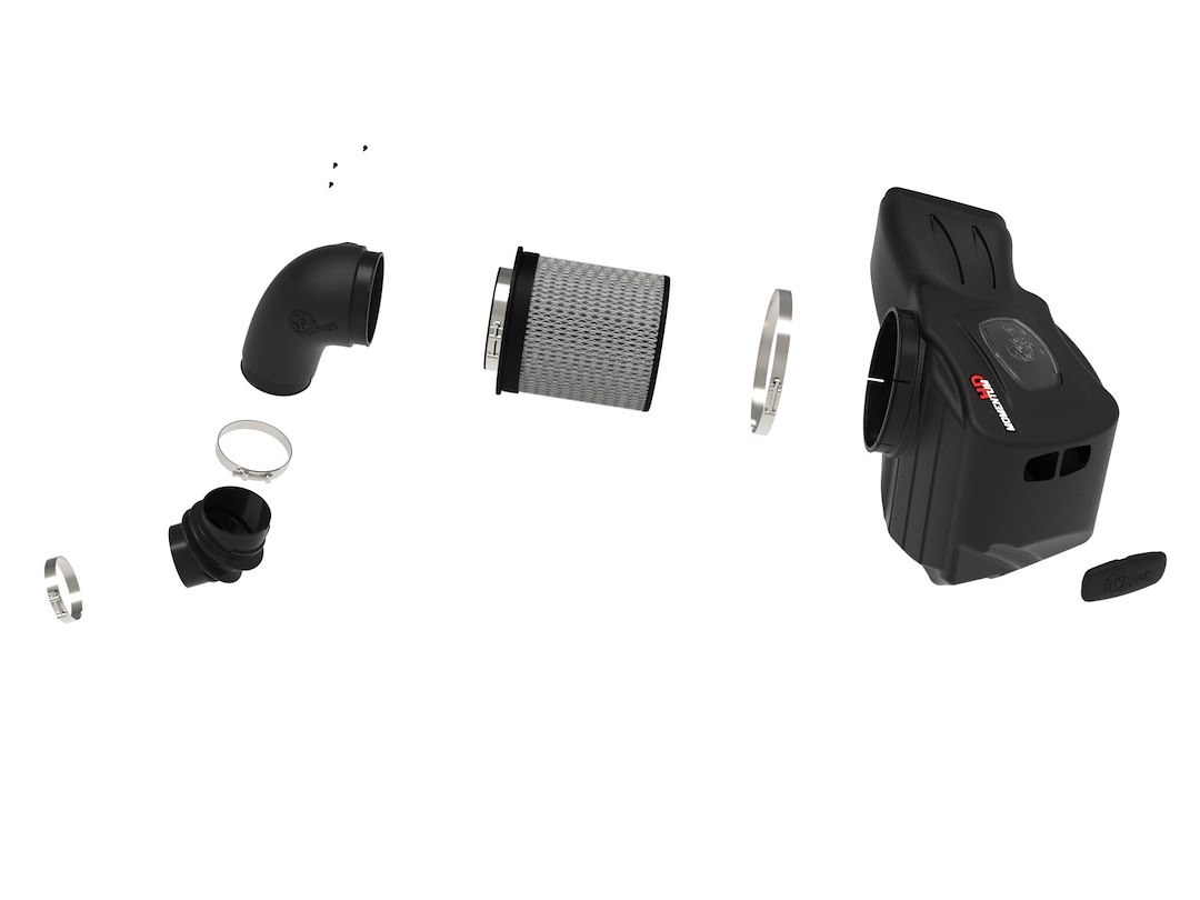 aFe Power Cold Air Intake, Momentum Gt Pro Dry S, Black Molded Plastic, White Pro Dry S Filter, With Air Box – 50-70051D