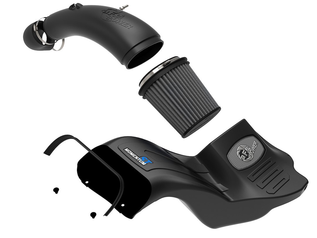aFe Power Cold Air Intake, Momentum Gt Pro Dry S, Black Molded Plastic, White Pro Dry S Filter, With Air Box – 50-70078D