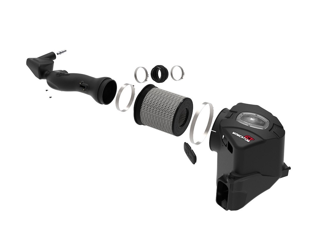 aFe Power Cold Air Intake, Momentum Gt Pro Dry S, Black Molded Plastic, White Pro Dry S Filter, With Air Box – 50-70079D