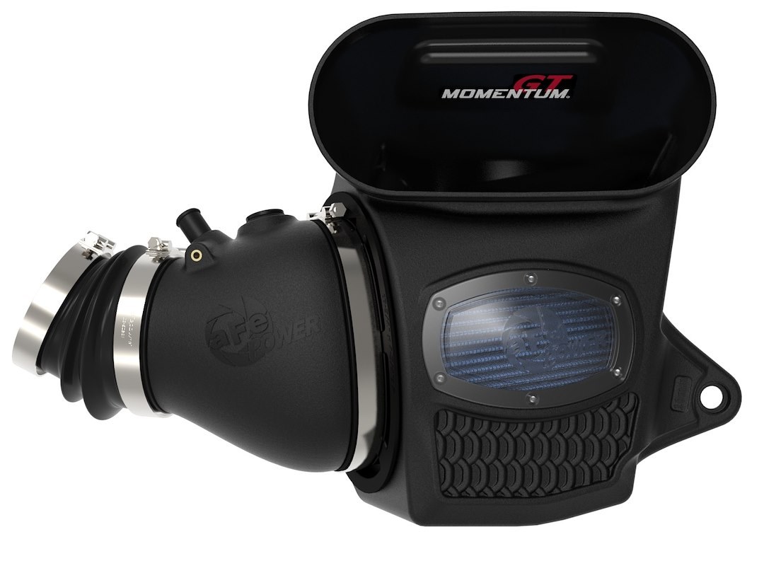 aFe Power Cold Air Intake, Momentum Gt Pro 5R, Black Molded Plastic, Blue Pro 5R Filter, With Air Box – 50-70080R
