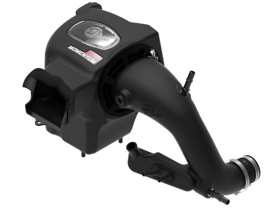 aFe Power Cold Air Intake, Momentum Gt Pro Dry S Stage 2, Black Molded Plastic, White Pro Dry S Filter, With Air Box – 50-70082D