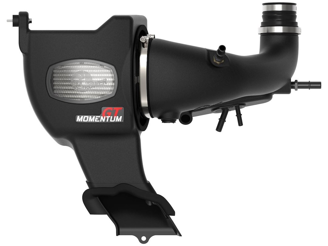 aFe Power Cold Air Intake, Momentum Gt Pro Dry S Stage 2, Black Molded Plastic, White Pro Dry S Filter, With Air Box – 50-70082D