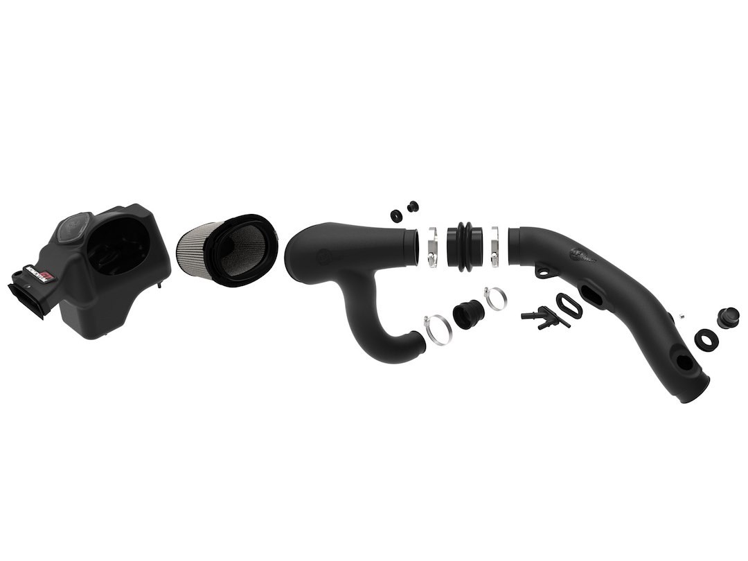 aFe Power Cold Air Intake, Momentum Gt Pro Dry S, Black Molded Plastic, White Pro Dry S Filter, With Air Box – 50-70116D