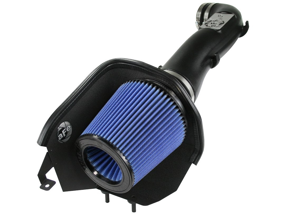 aFe Power Cold Air Intake, Magnum Force Stage 2, Black Plastic Tube, Blue Pro 5R Filter, With Heat Shield – 54-12092-1