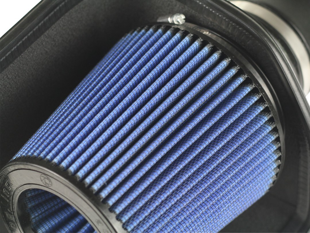aFe Power Cold Air Intake, Magnum Force Stage 2, Black Plastic Tube, Blue Pro 5R Filter, With Heat Shield – 54-12092-1