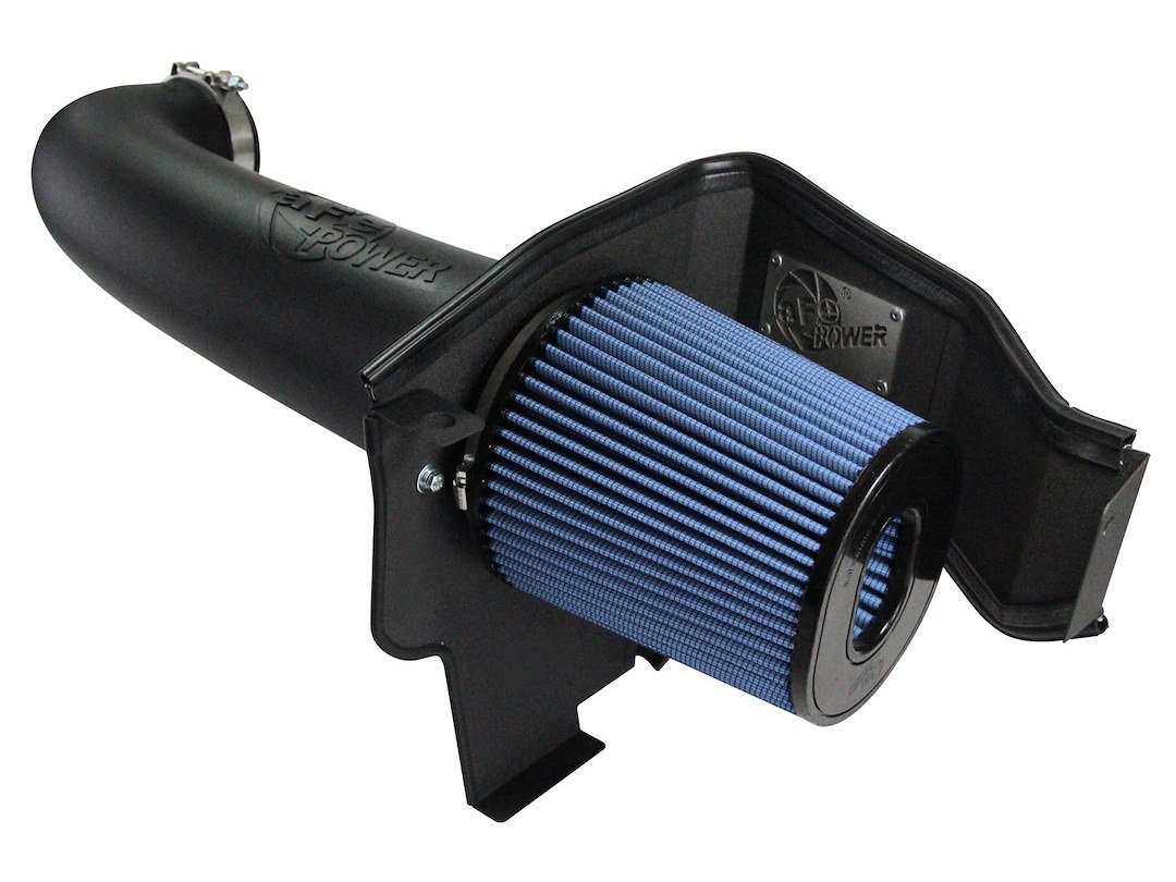 aFe Power Cold Air Intake, Magnum Force Stage 1, Black Plastic Tube, Blue Pro 5R Filter, With Heat Shield – 54-12162