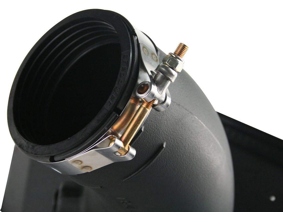 aFe Power Cold Air Intake, Magnum Force Stage 2, Black Molded Plastic Tube, Blue Pro 5R Filter, With Heat Shield – 54-12172