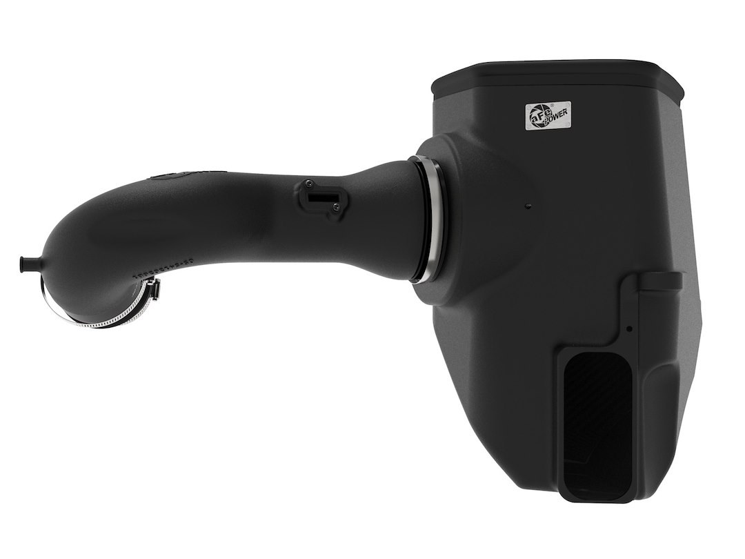 aFe Power Cold Air Intake, Magnum Force Stage 2 Pro Dry S, Black Plastic Tube, White Filter, With Heat Shield – 54-13057D