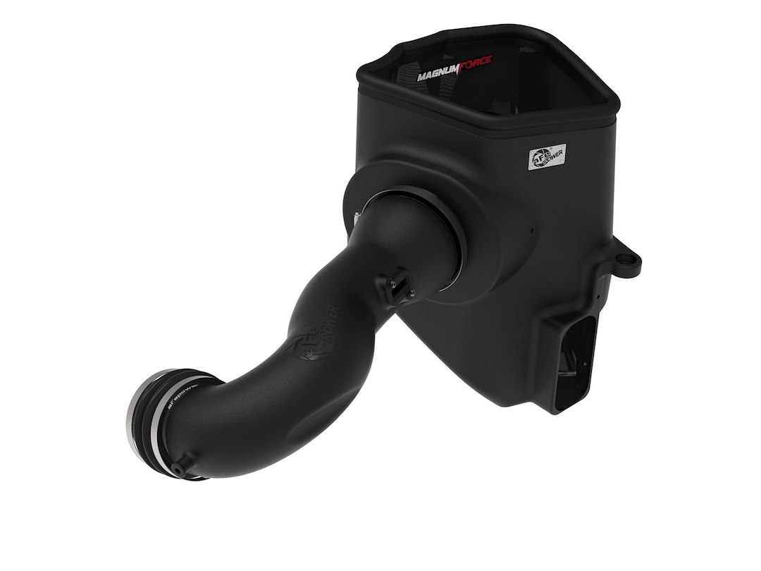 aFe Power Cold Air Intake, Magnum Force Stage 2 Pro Dry S, Black Plastic Tube, White Filter, With Heat Shield – 54-13058D
