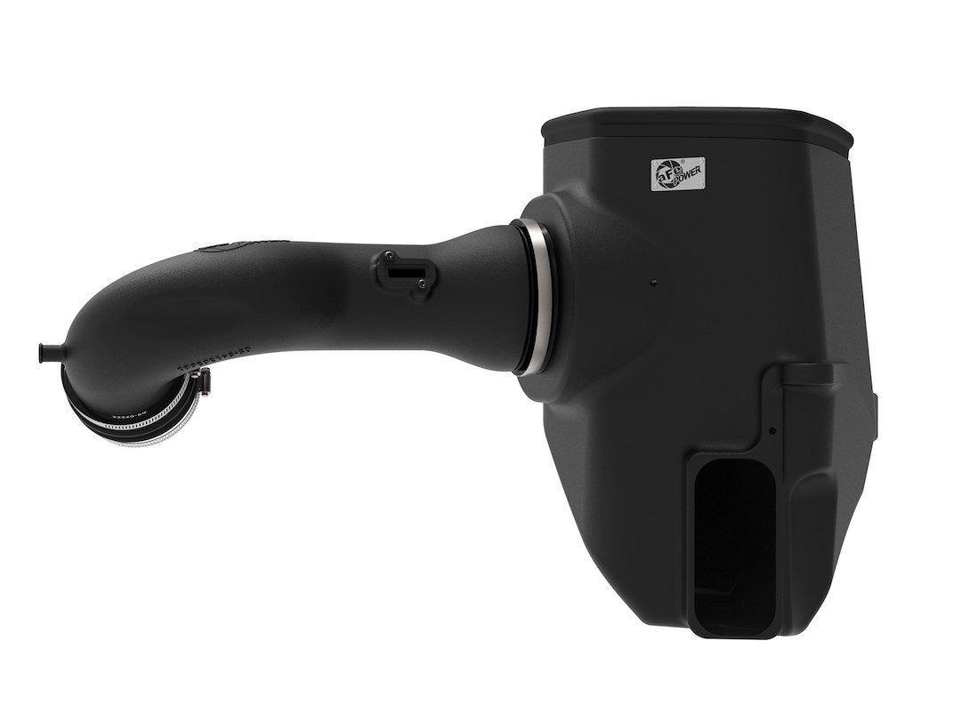 aFe Power Cold Air Intake, Magnum Force Stage 2 Pro Dry S, Black Plastic Tube, White Filter, With Heat Shield – 54-13058D