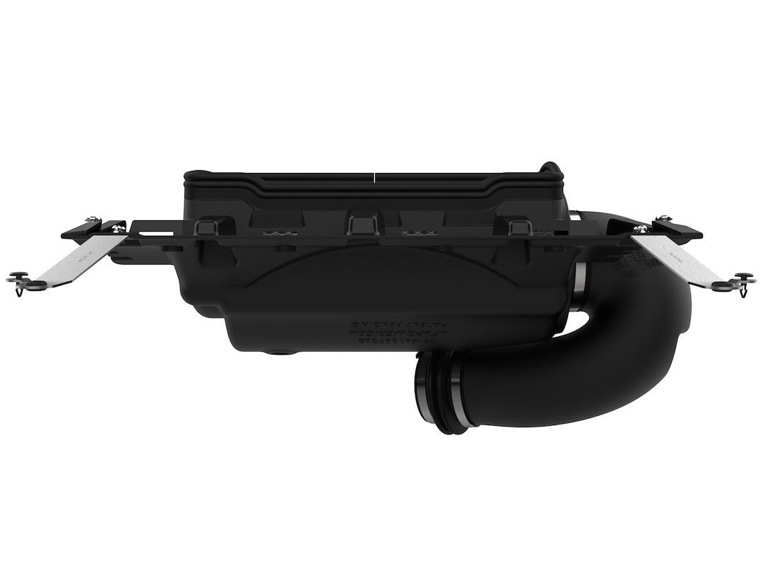 aFe Power Cold Air Intake, Magnum Force Pro Dry S Stage 2, Black Plastic Tube, White Pro Dry S Filter, With Heat Shield – 54-13072D