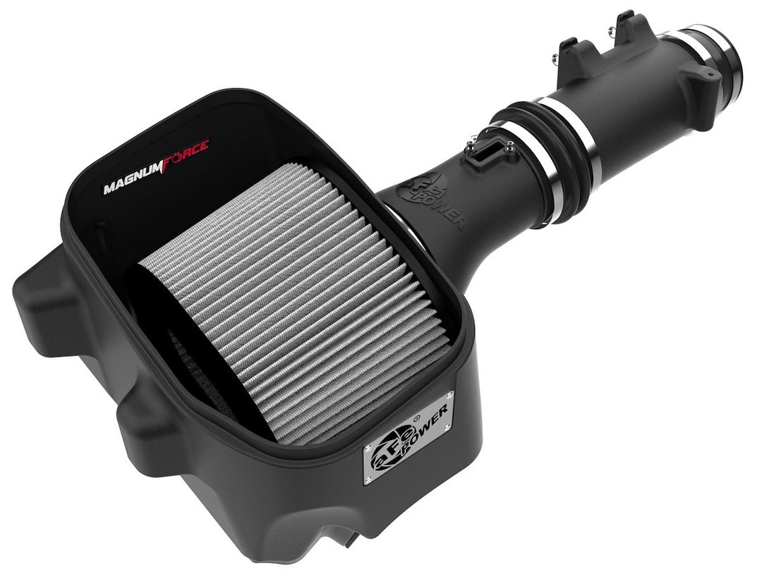 aFe Power Cold Air Intake, Momentum Gt Pro Dry S, Black Plastic Tube, White Pro Dry S Filter, With Air Box – 54-13083D