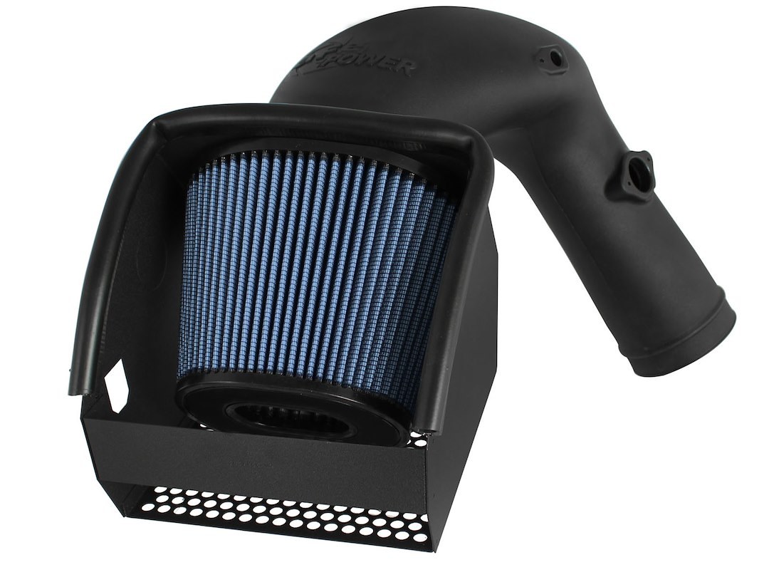 aFe Power Cold Air Intake, Magnum Force Stage 2, Black Molded Plastic, Blue Pro 5 R Filter, With Heat Shield – 54-32412