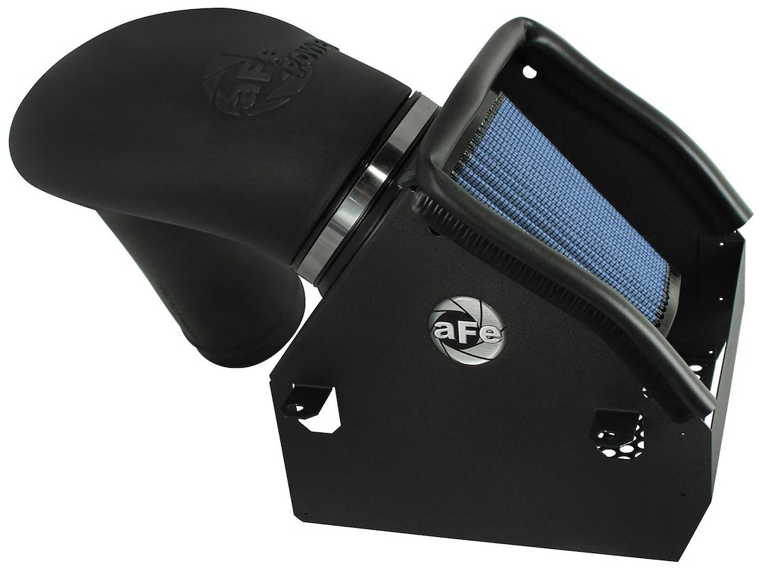 aFe Power Cold Air Intake, Magnum Force Stage 2, Black Molded Plastic, Blue Pro 5 R Filter, With Heat Shield – 54-32412