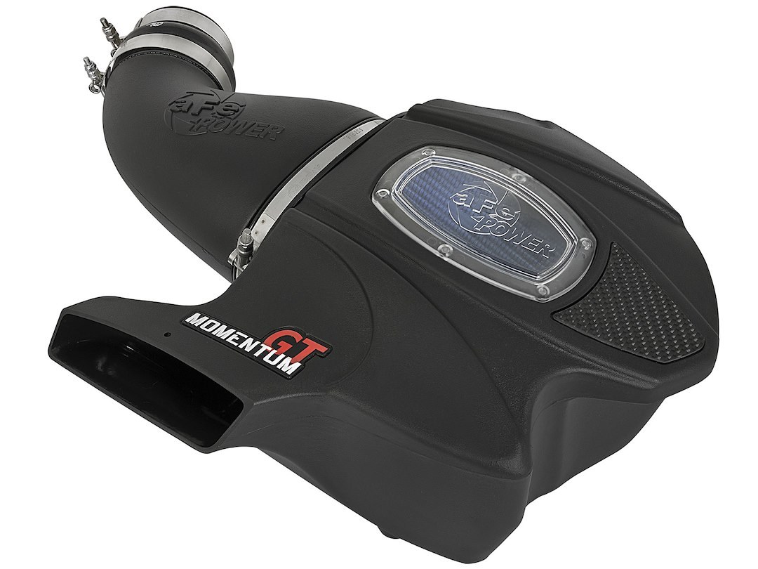 aFe Power Cold Air Intake, Momentum Gt Pro 5R Stage 2, Black Plastic Tube, Blue Pro 5 R Filter, With Air Box – 54-76206-1