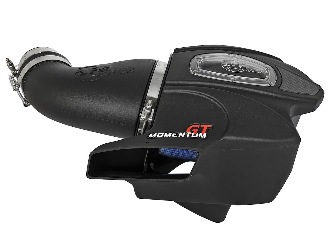 aFe Power Cold Air Intake, Momentum Gt Pro 5R Stage 2, Black Plastic Tube, Blue Pro 5 R Filter, With Air Box – 54-76206-1