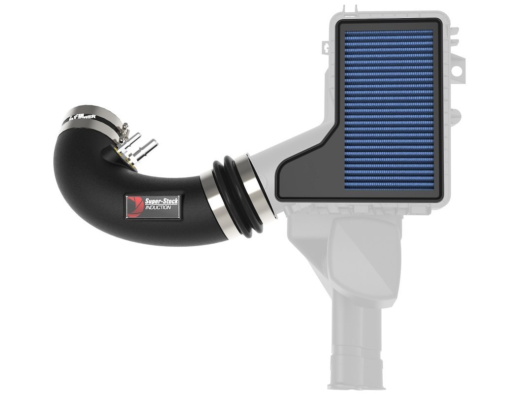aFe Power Cold Air Intake, Super Stock System, Polyethylene Tube, Pro 5R Filter, Without Heat Shield – 55-10004R