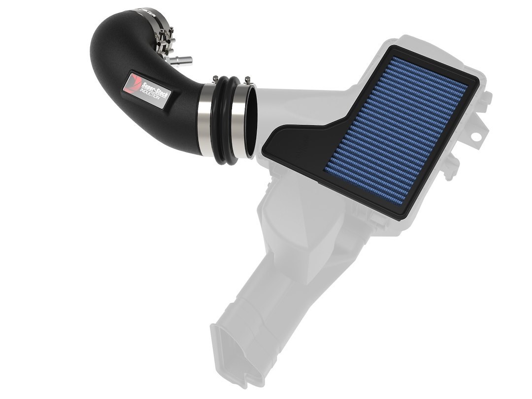 aFe Power Cold Air Intake, Super Stock System, Polyethylene Tube, Pro 5R Filter, Without Heat Shield – 55-10005R