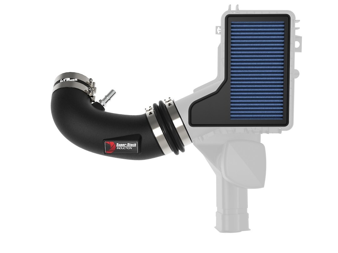 aFe Power Cold Air Intake, Super Stock System, Polyethylene Tube, Pro 5R Filter, Without Heat Shield – 55-10005R