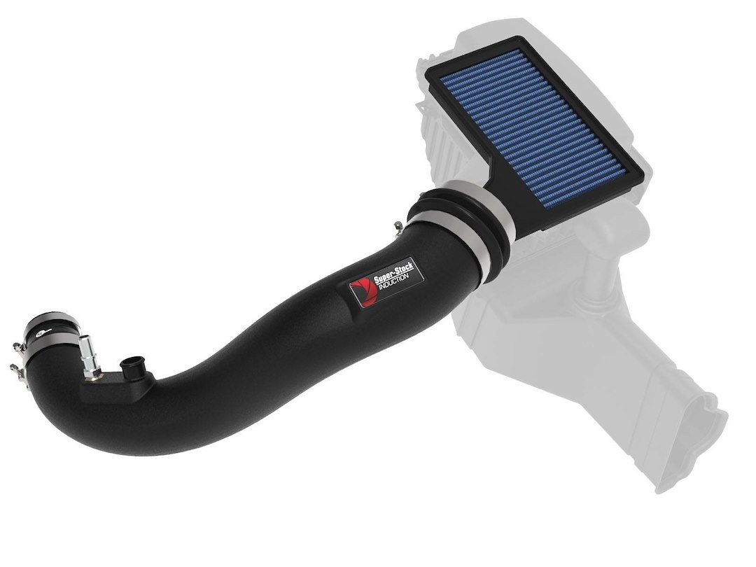 aFe Power Cold Air Intake, Super Stock System, Polyethylene Tube, Pro 5R Filter, Without Heat Shield – 55-10006R