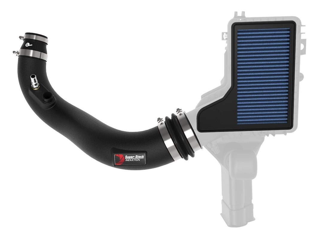 aFe Power Cold Air Intake, Super Stock System, Polyethylene Tube, Pro 5R Filter, Without Heat Shield – 55-10006R