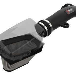 aFe Power Cold Air Intake, Track Series, Carbon Fiber Tube, Pro Dry S Filter, With Heat Shield – 55-10010D